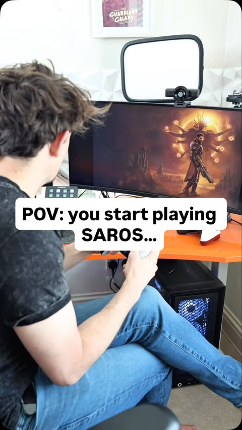 Instagram post by @mrlewisblogsgaming for PlayStation. Caption reads: [...] also frustrating 😭😂 Huge thanks to....
