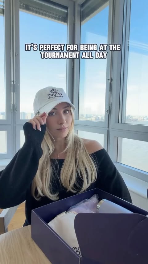 Instagram post by @katiefeeneyy for Truist. Caption reads: The countdown is on ⛳️ Unboxing my....