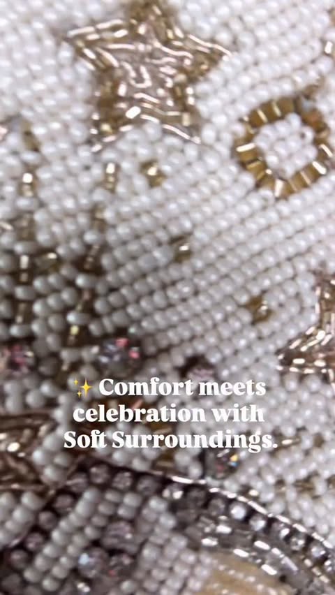 Instagram post by an influencer for Soft Surroundings. Caption reads: [...] the Holiday Collection at....