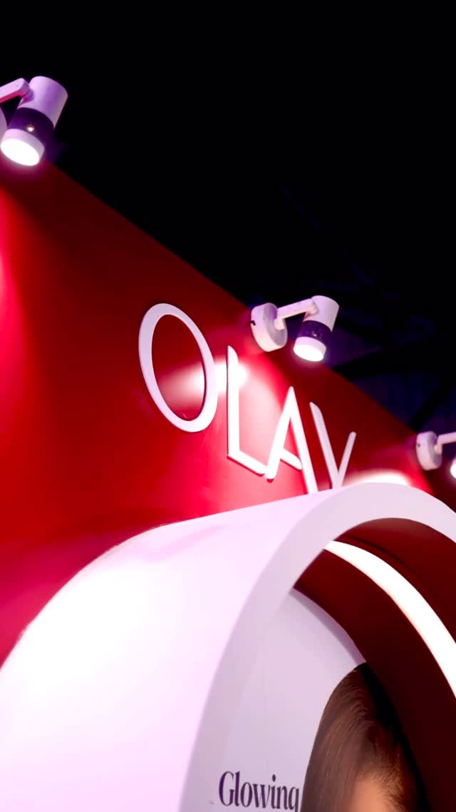 Instagram post by @shrutika_official for OLAY. Caption reads: #AD "Because your Skin Deserves the Best....