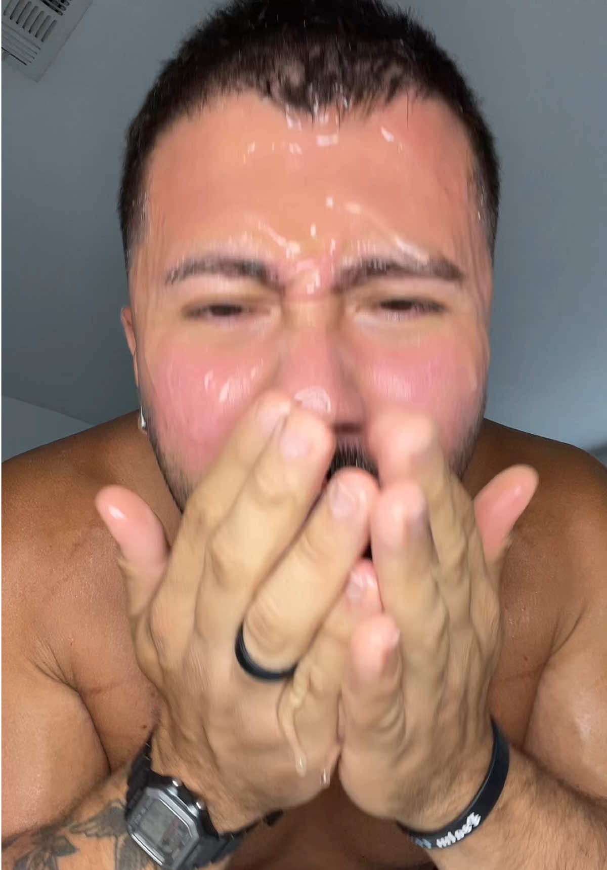 TikTok post by @primalsteven_ for Micro Ingredients. Caption reads: This hyaluronic acid serum by @Micro Ingredients....