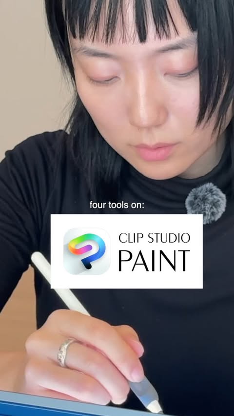 Instagram post by @gentlecoda for Clip Studio Paint. Caption reads: [...] help you make manga faaast using Clip Studio....