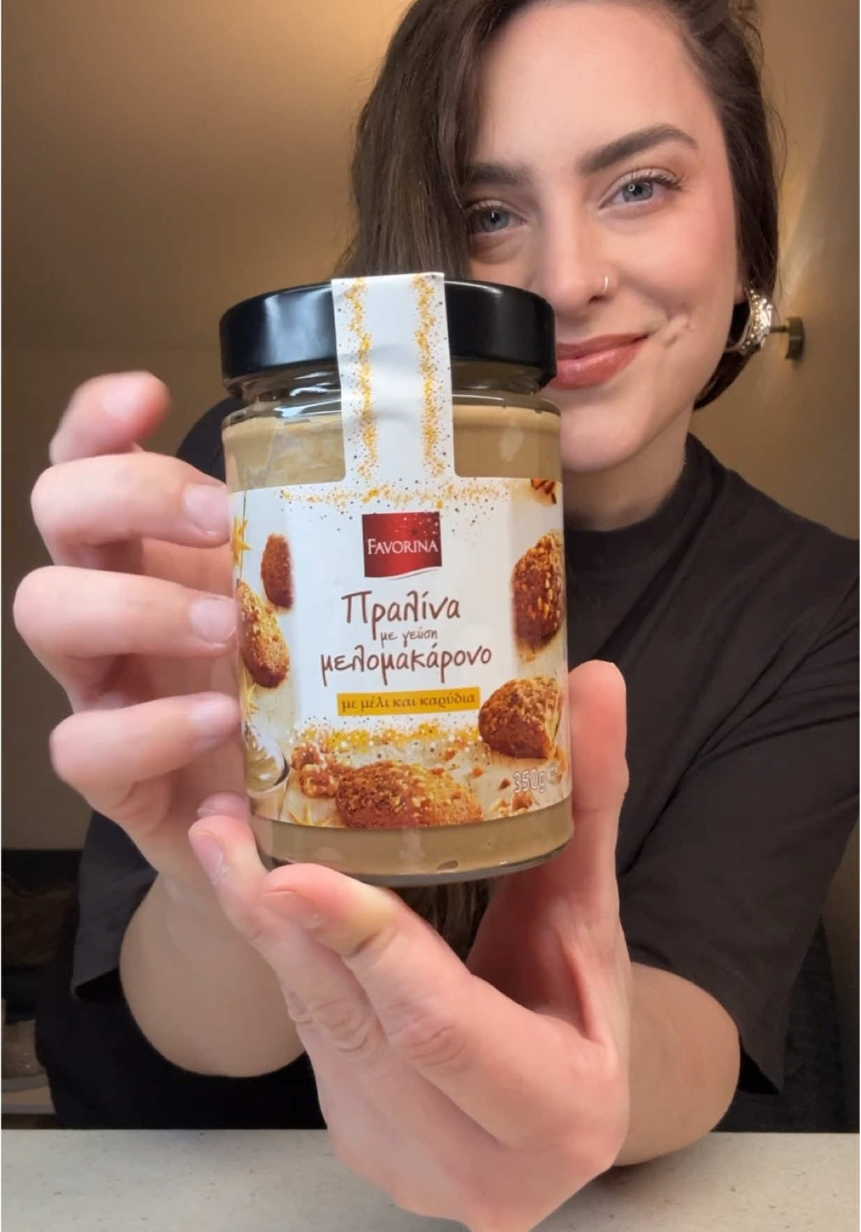 TikTok post by @elektraps for Lidl Hellas. Caption reads: #ad Chocolate Melomakarono Balls with Melomakarono....