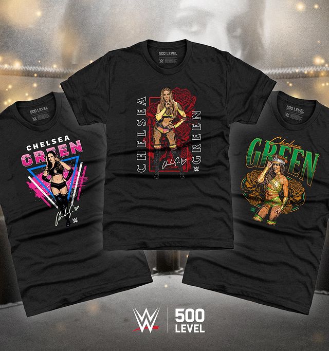 Instagram post by @chelseaagreen for 500 LEVEL. Caption reads: [...] Shop the @chelseaagreen collection on....