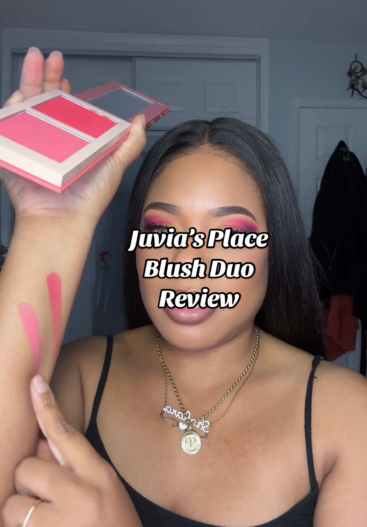 TikTok post by @ugcbyshakara for Juvia’s Place. Caption reads: #creatorsearchinsights @Juvia’s Place #juviasplace....