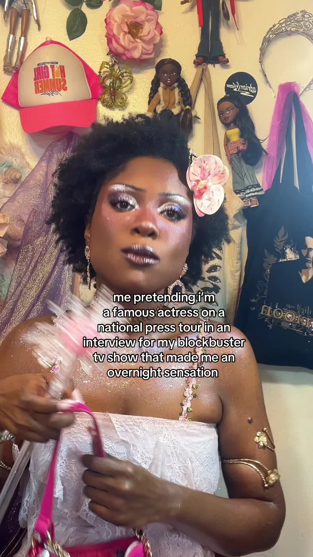 TikTok post by @virtuallytori for Juicy Couture. Caption reads: [...] 😁 😁😁 🙏🏾🙏🏾 purse is from @Juicy....