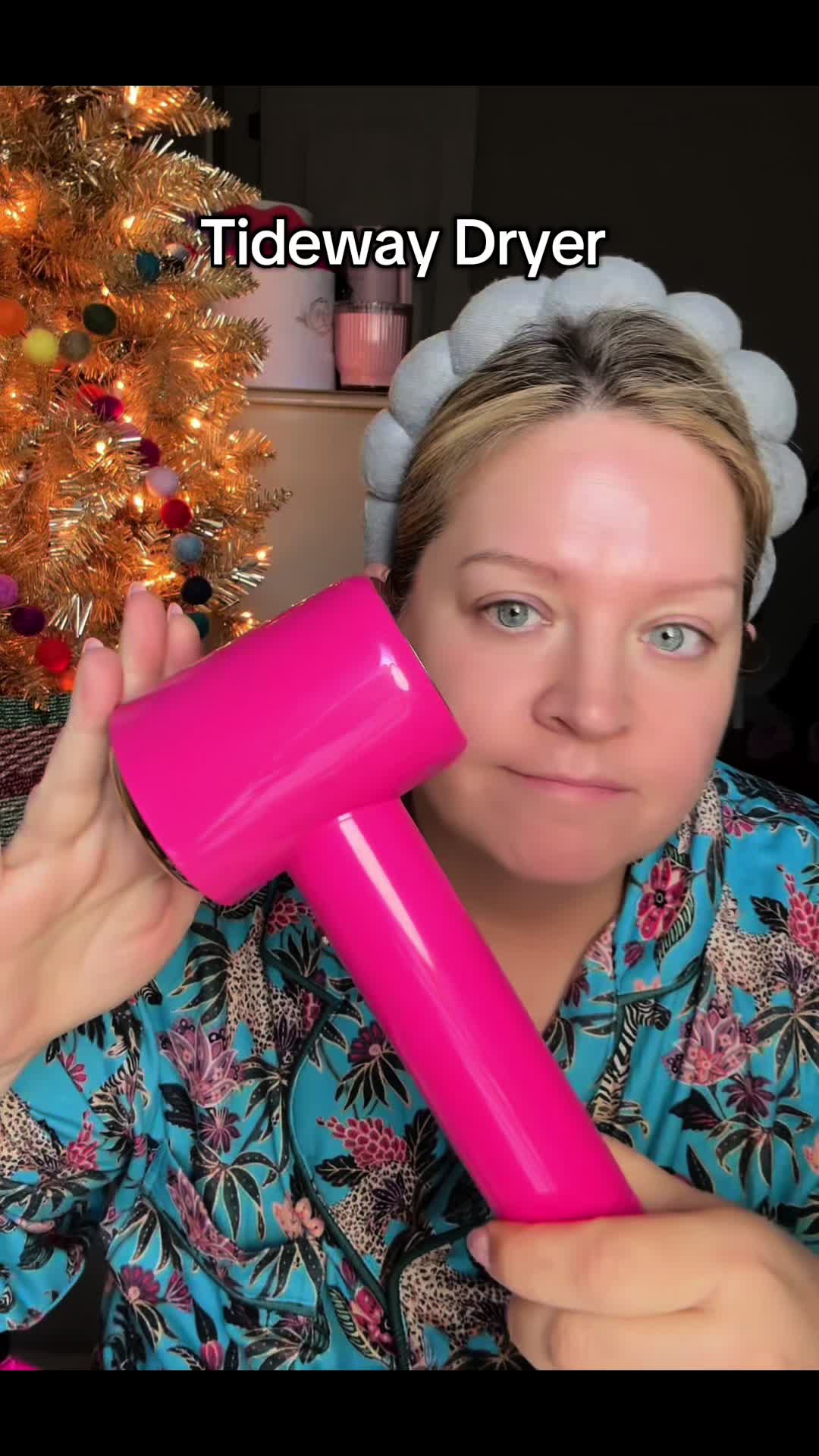 TikTok post by @missy__.__ for Tideway. Caption reads: this little pink dryer packs a huge punch! More....