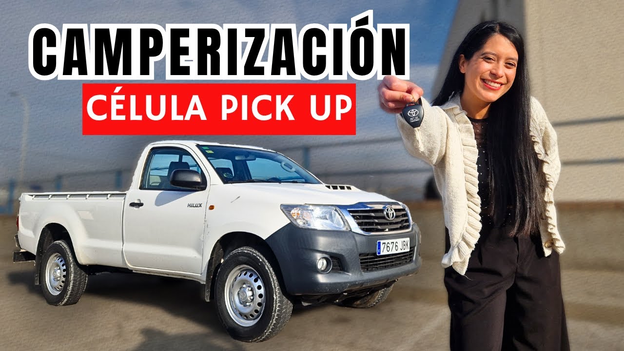 YouTube post by @LaFurgodeLiante for EcoFlow. Caption reads: 🛠️The CAMPER CELL CONSTRUCTION begins 🛻 |....