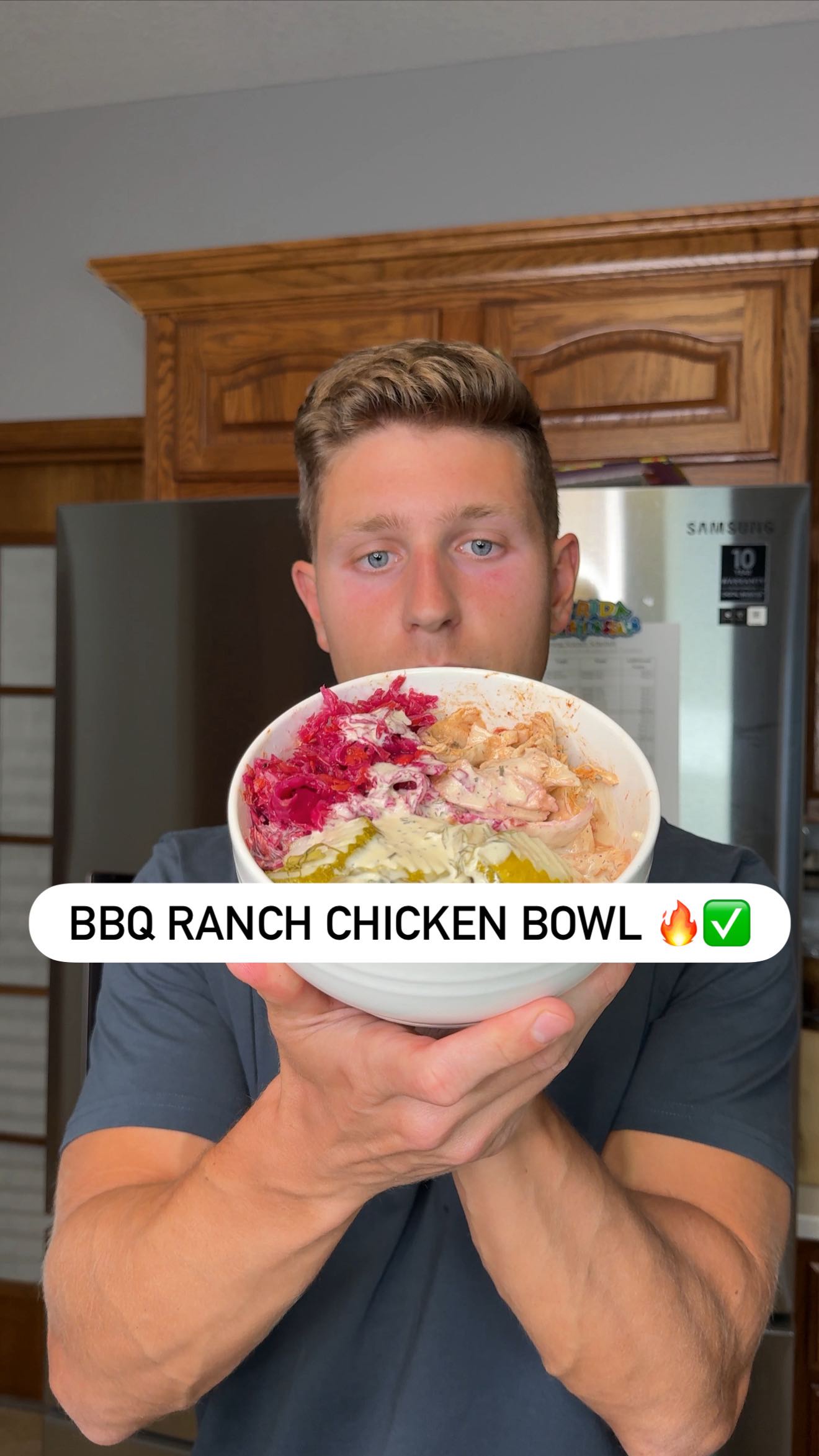 Instagram post by @joeysorts for Primal Kitchen. Caption reads: A BBQ ranch chicken bowl that’s packed with....