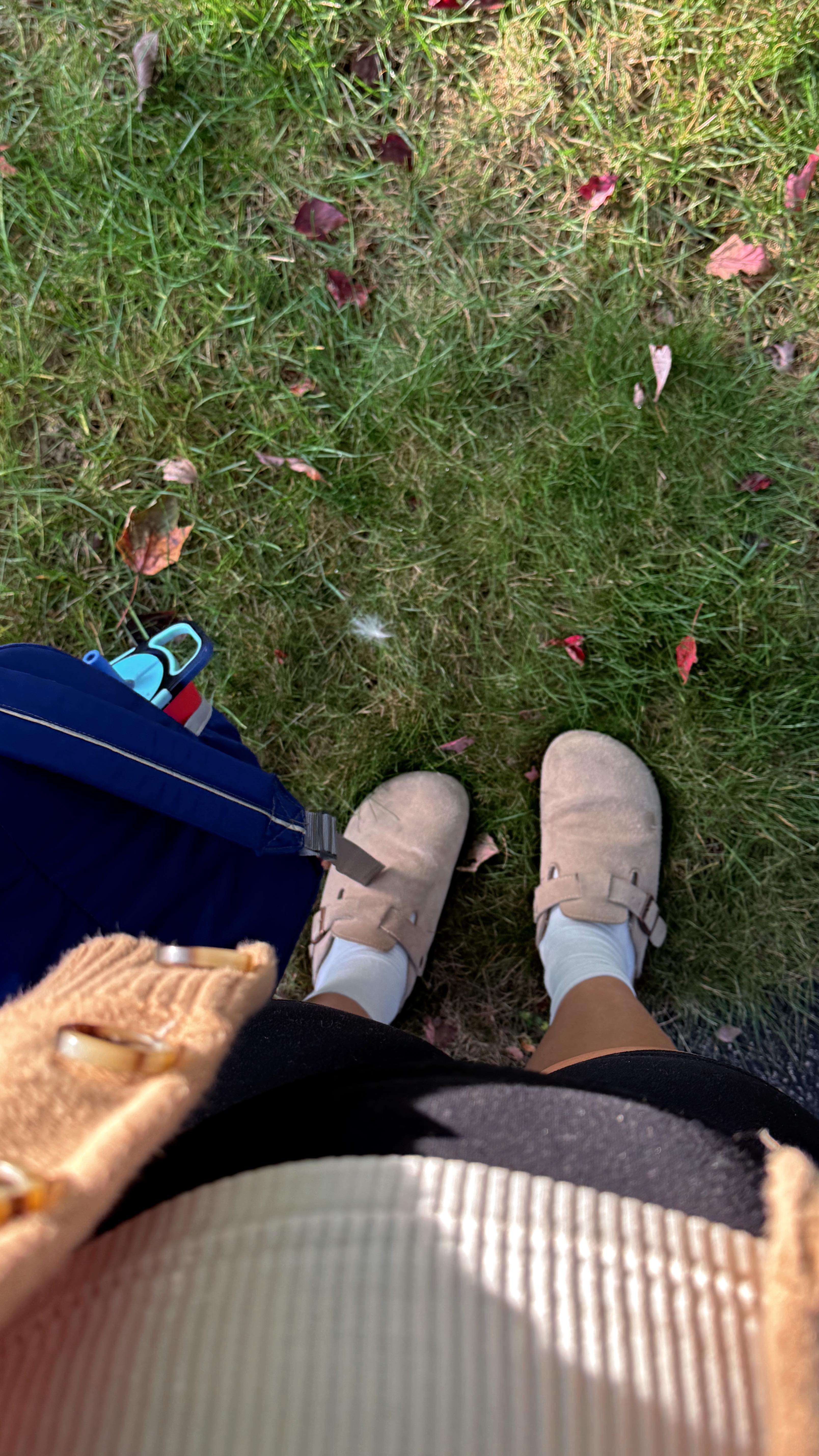 Instagram post by @mauraepowers for Bombi Gear. Caption reads: [...] survive witching hour 🧙‍♀️ stroller:....