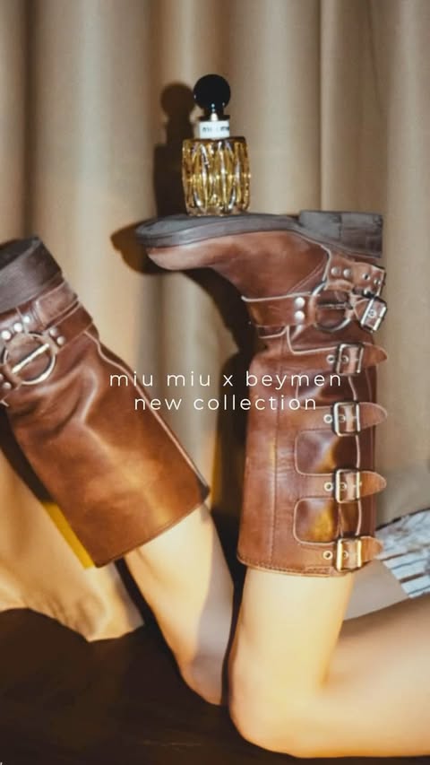 Instagram post by @cicekcagan for Beymen. Caption reads: [...] 📍@agoraavm_izmir 
@miumiu x @beymen....