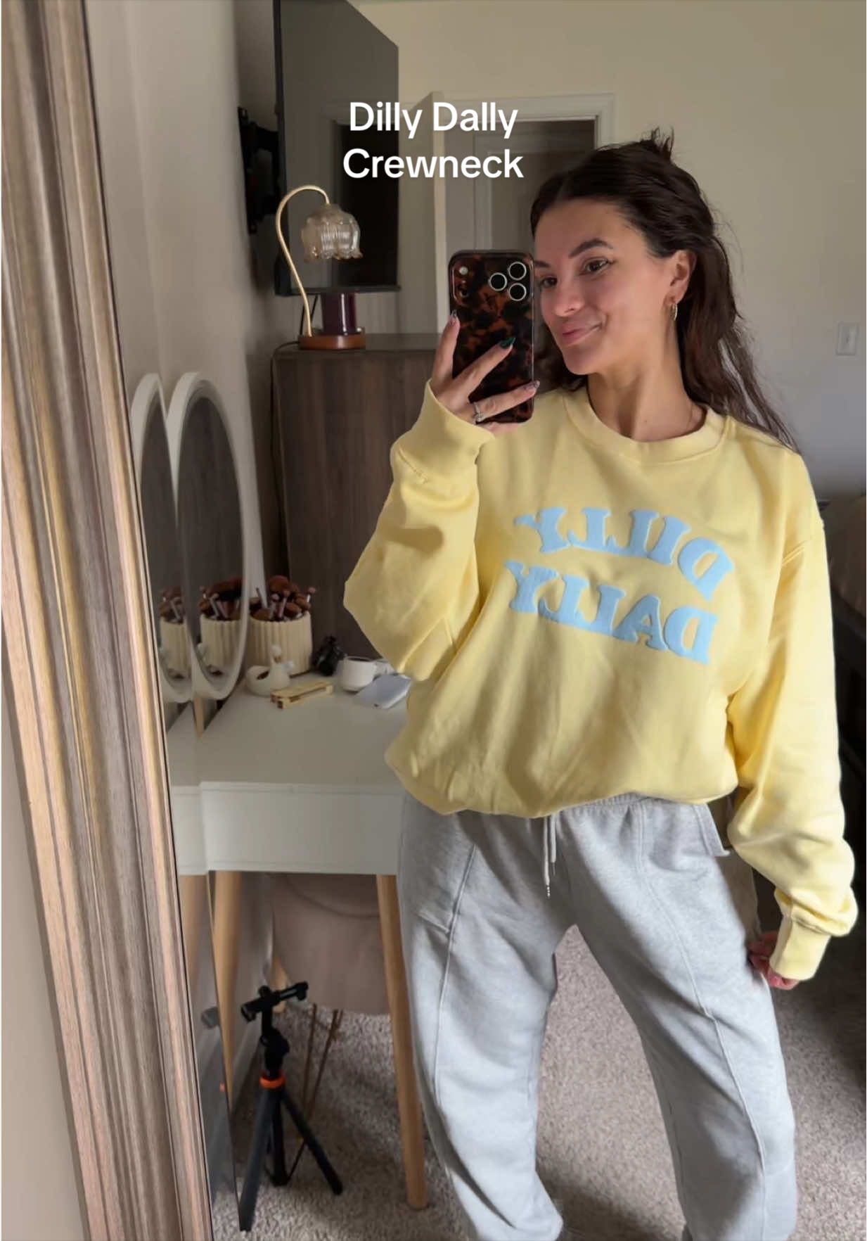 TikTok post by @mckaylacarmona for United Monograms. Caption reads: Say it with me - @United Monograms 👏🏽 never 👏🏽....