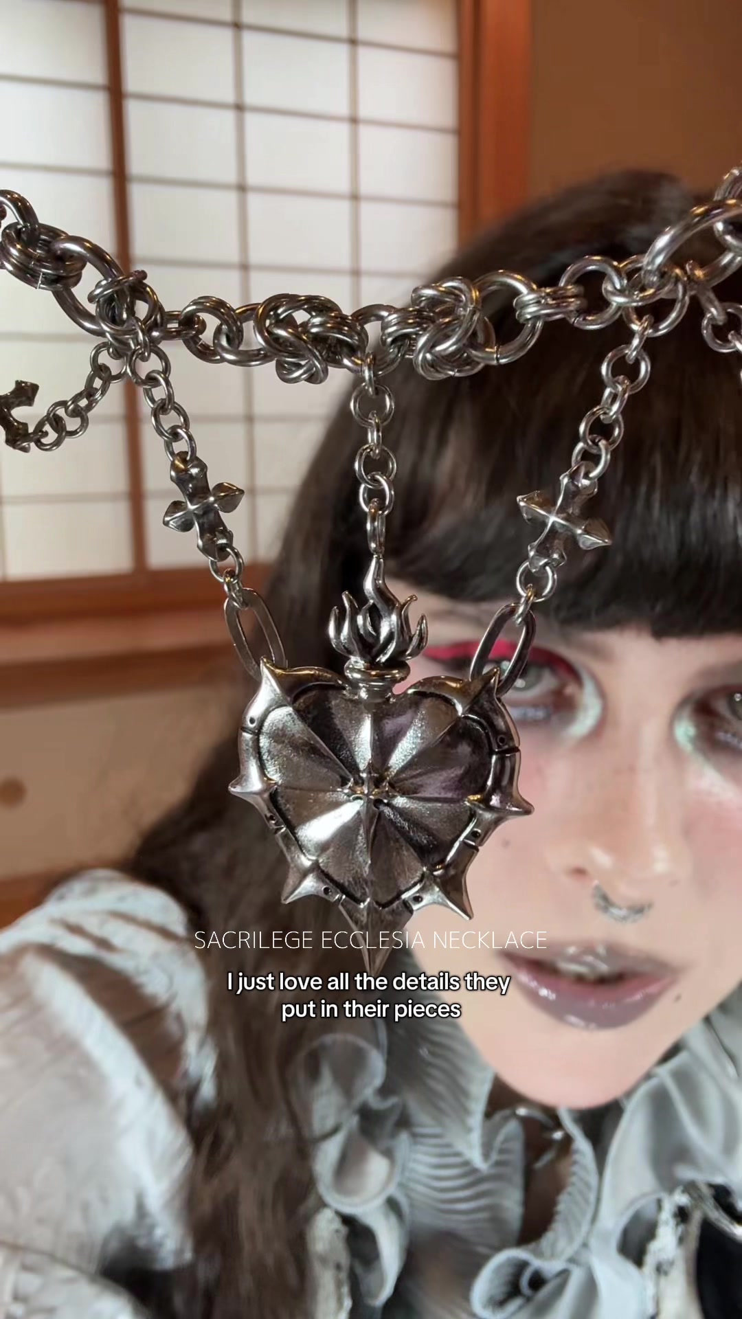 TikTok post by @ghoul.in.japan for Ask and Embla. Caption reads: [...] for BF !! ⛓️‍💥⛓️🖤 ad | #gothmakeup....
