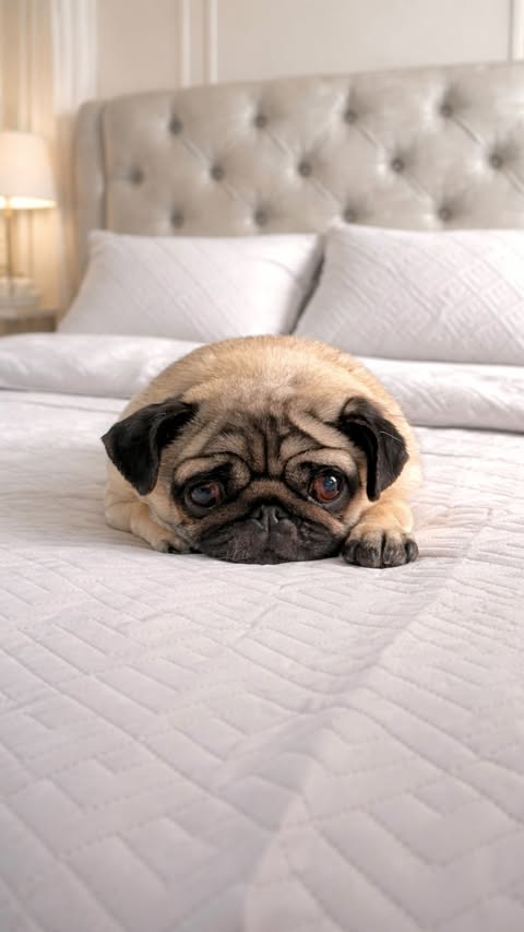 Instagram post by @little_lil_pug for slashop. Caption reads: [...] just got a major upgrade 🛌✨ Omg, the....