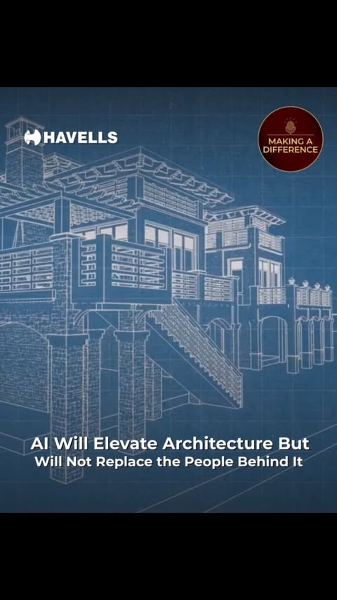 Instagram post by @dspdesignassociates for Havells. Caption reads: Technology will keep evolving - from pencil, to....