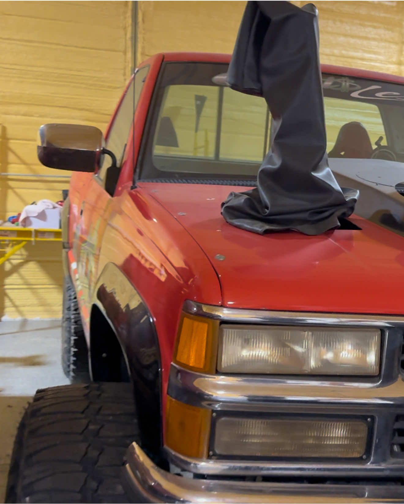 TikTok post by @davisautosales for MickeyThompsonTires. Caption reads: Parting ways with the full-blown OBS Chevrolet big....