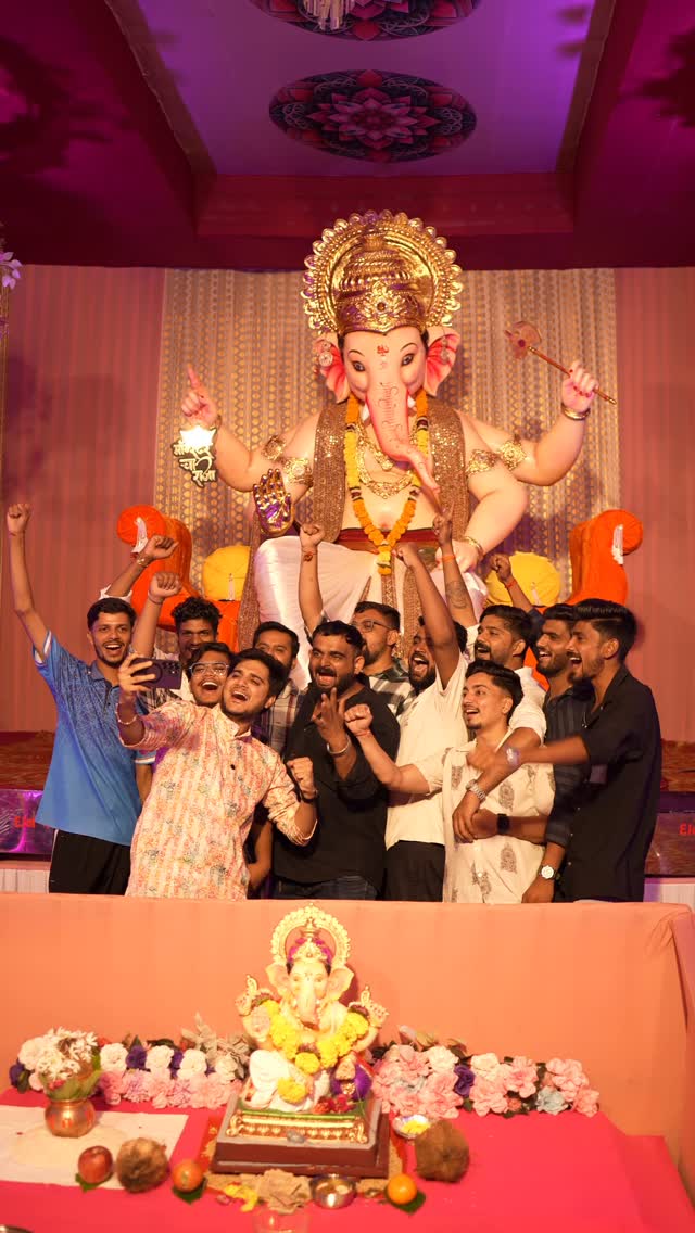 Instagram post by @adityagoswami04 for Croma. Caption reads: Ganesh Chaturthi with મારી એક ની એક❤️

Croma said....