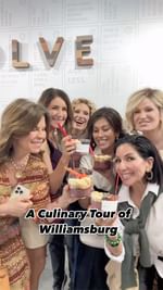 Instagram post by @oysterstopearls for Visit Williamsburg. Caption reads: On my recent girls’ trip to @visitwilliamsburg, my....