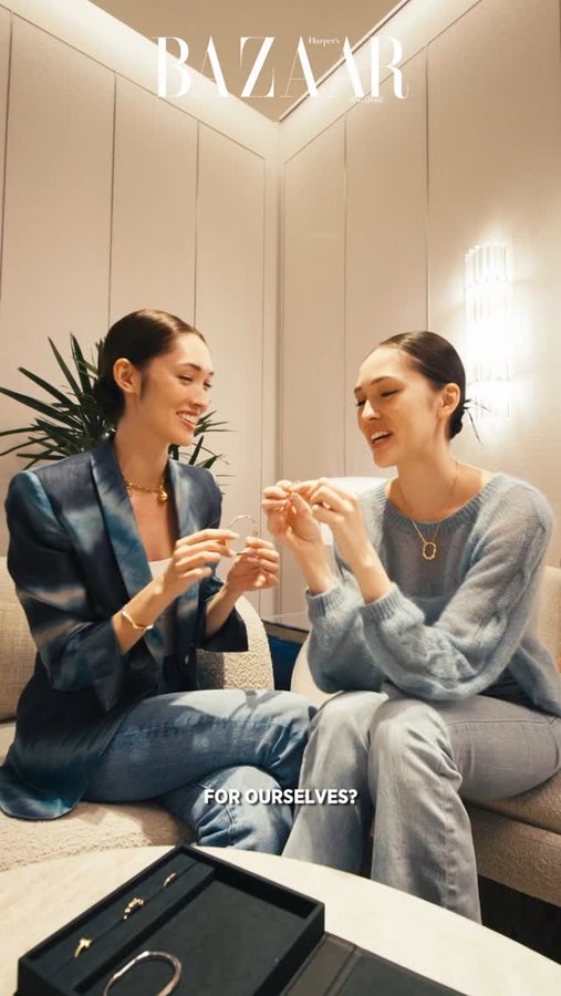 Instagram post by @aimeechengbradshaw for Harper’s BAZAAR. Caption reads: ‘Tis the season to be shopping dazzling gifts for....