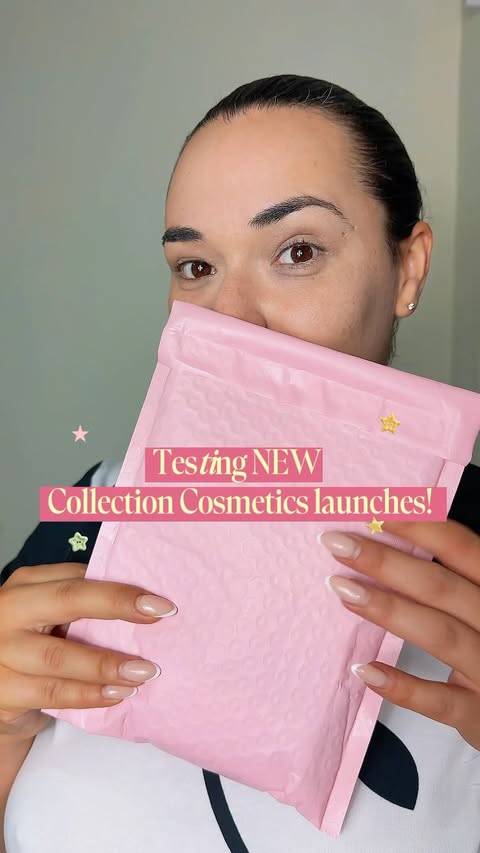 Instagram post by @christineannna for Collection Cosmetics. Caption reads: [...] brand NEW launches from Collection....