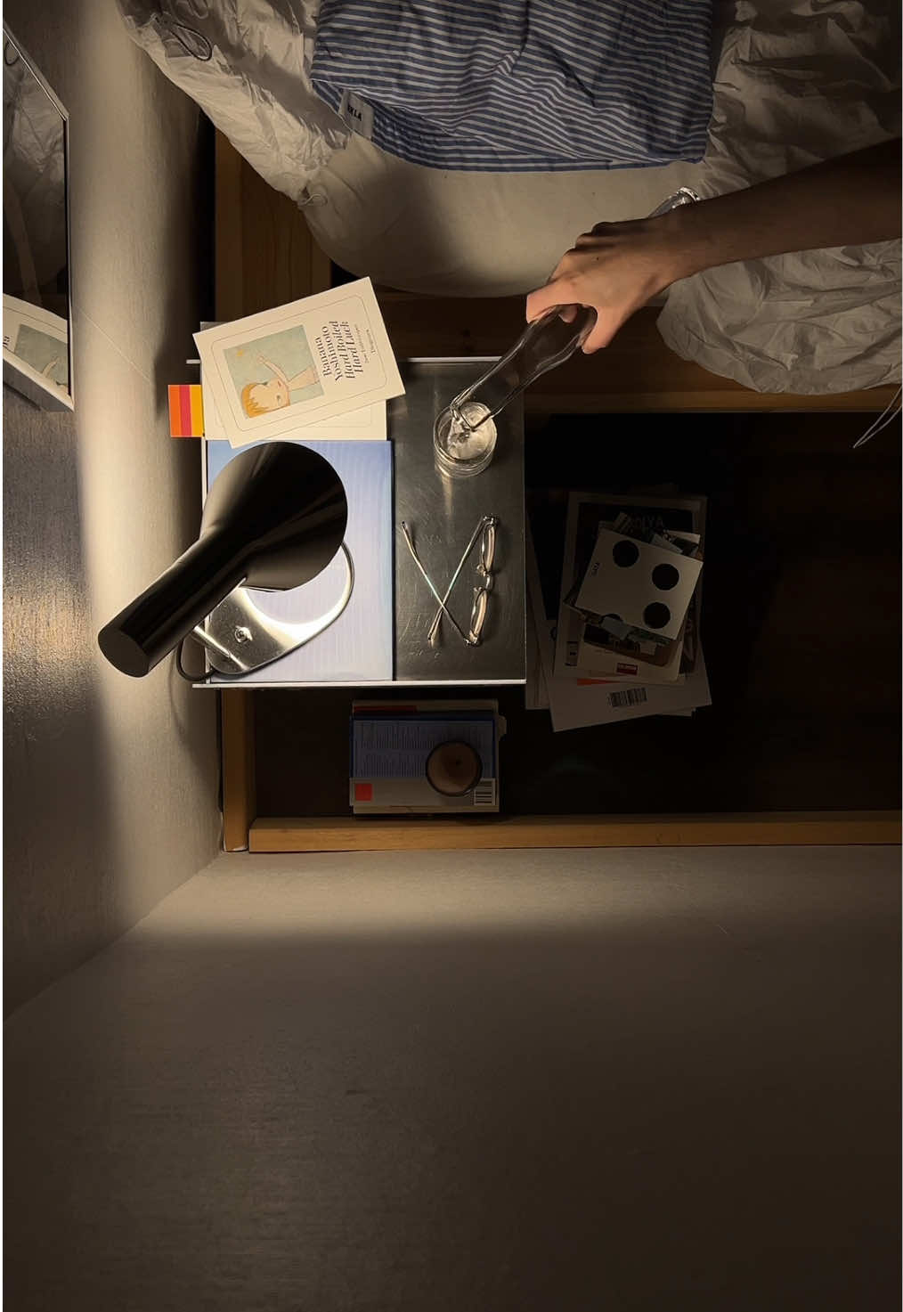 TikTok post by @imdavidkoe for Louis Poulsen. Caption reads: ad | the aj mini by @Louis Poulsen just moved in —....