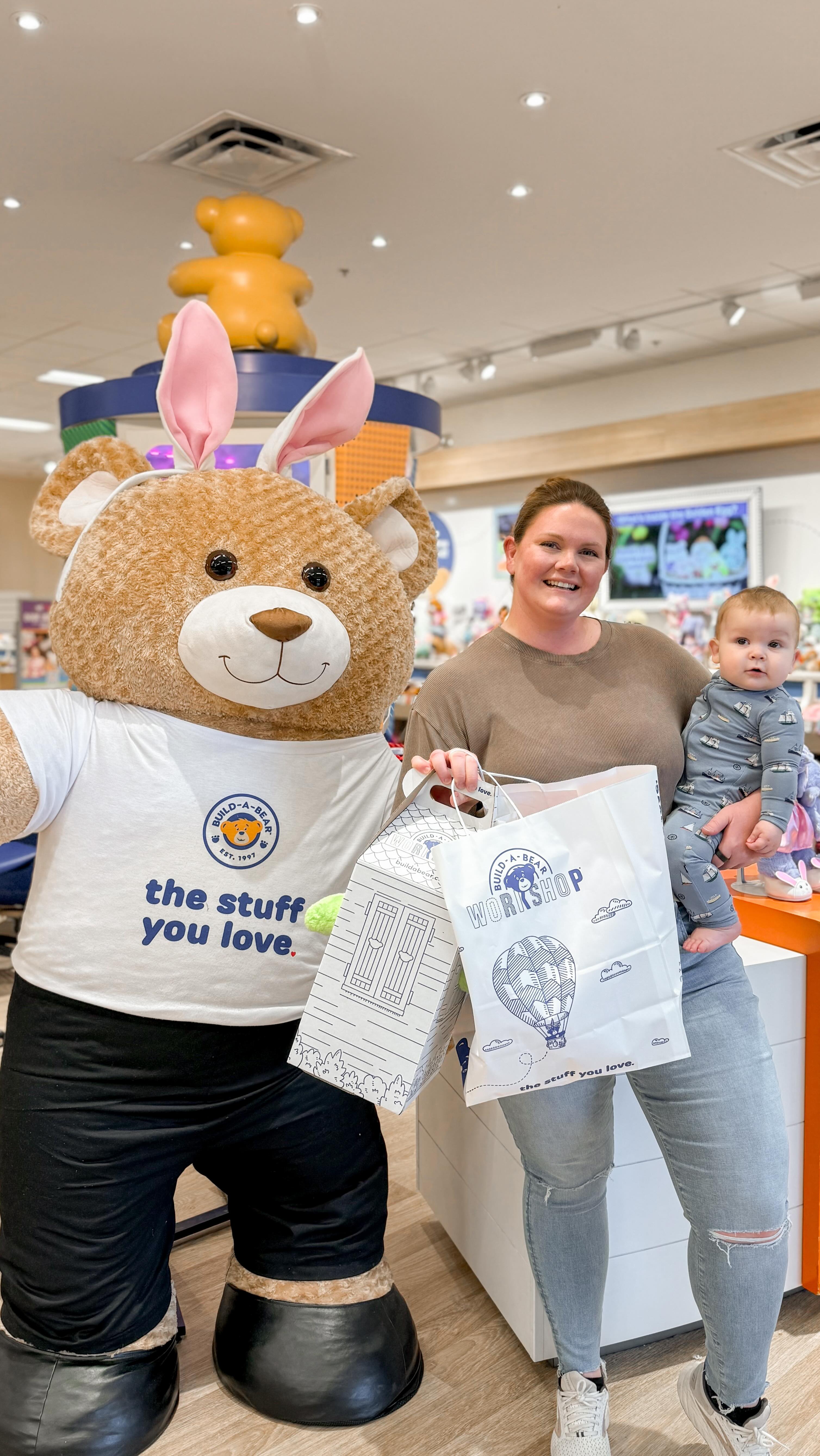 Instagram post by @brittanymolfese for Build-A-Bear. Caption reads: Spring is officially in the air and so is all the....