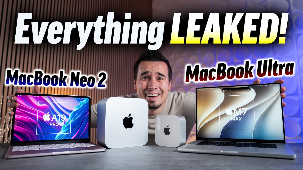 YouTube post by @MaxTechOfficial for B&H EDU Advantage. Caption reads: BREAKING: Apple's Mac Plans just FLIPPED.