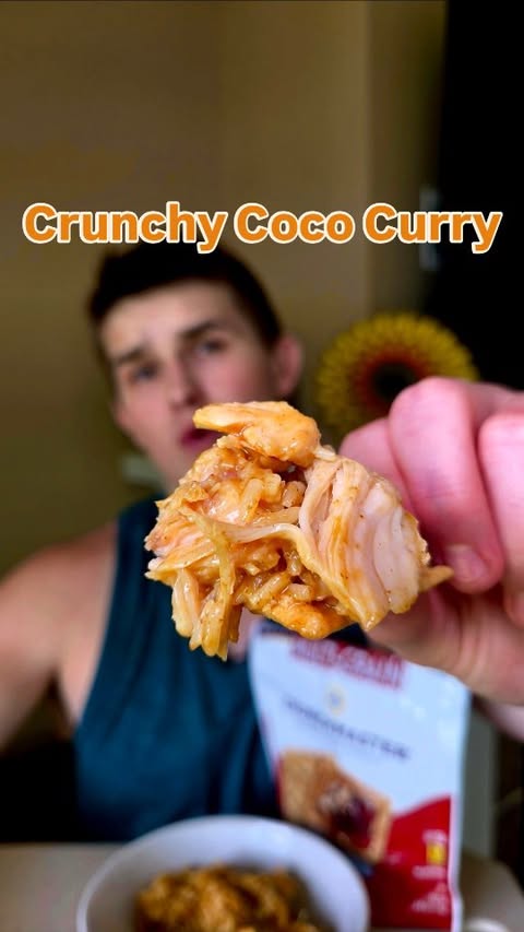 Instagram post by @tylertriesthat for Crunchmaster Crackers. Caption reads: [...] sauce scooped up using @crunchmastercrackers....