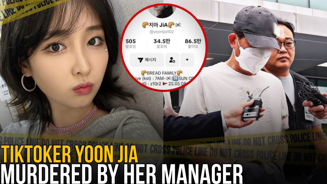 YouTube post by @GRAZYTV for Podbean. Caption reads: Famous TikToker Yoon Jia Murdered By Her....