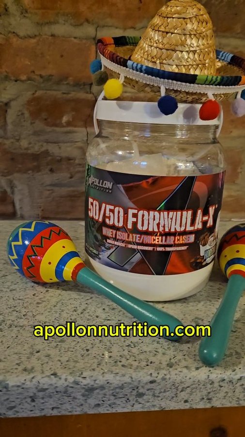 Instagram post by @robik2075 for Apollon Nutrition. Caption reads: [...] get your flavor party started at....