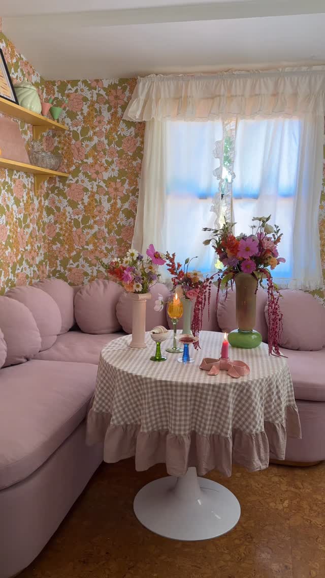 Instagram post by @samswhurld for Society6. Caption reads: New fave cozy room just dropped ✨ #sp I genuinely....