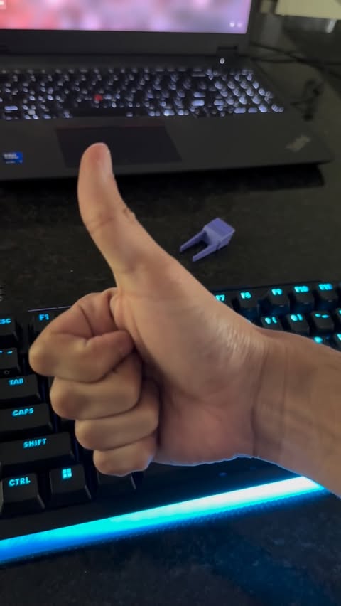 Instagram post by @yobruztv for Logitech G. Caption reads: Big thank you to @logitechg for my new keyboard 😁....