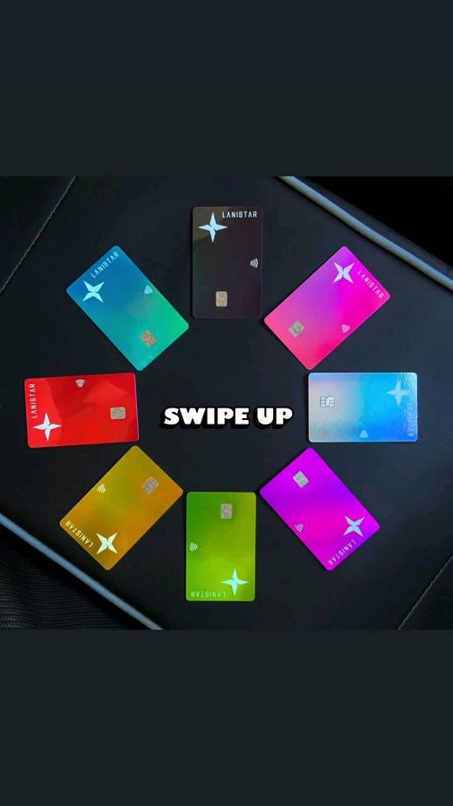 Instagram post by @nuelarchitects for LANISTAR. Caption reads: #ad Your payment card is like the good sound in....