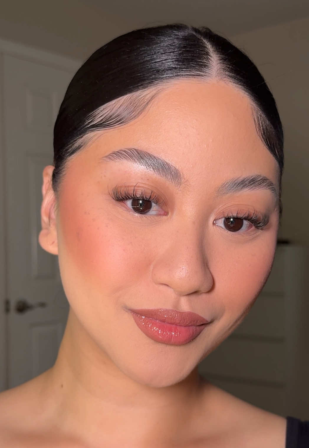 TikTok post by @briananicolegam for AiryCute Beauty. Caption reads: GRWM for work 🥴 But it’s so much easier when I....