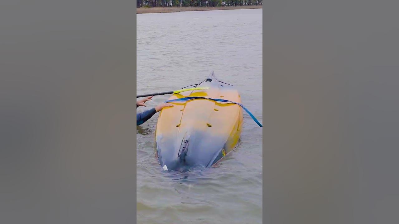 YouTube post by @roadtripangler for Wiley X. Caption reads: What to do if You Fall Out of Your Kayak.