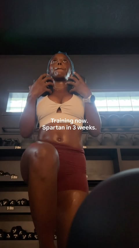 Instagram post by @asiaamae__ for Spartan. Caption reads: Dallas Spartan is in 3 weeks 😭 training now so....