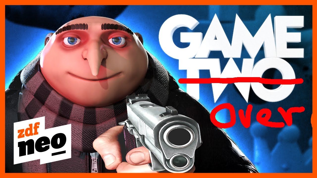 YouTube post by @SpaceGaming for Holy Squad. Caption reads: Der ÖRR schei**t auf Gamer I Gaming News.