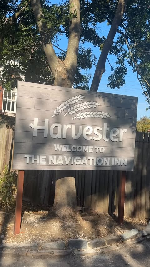 Instagram post by @wilsonfamilyadventures_ for Harvester. Caption reads: Harvester Navigation Inn has just re-opened and....
