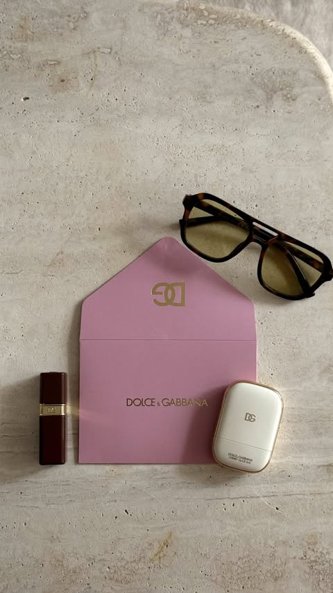 Instagram post by @lararunarsson for Dolce&Gabbana Beauty. Caption reads: Summer glow, the D&G way. ✨ @dolcegabbana_beauty....