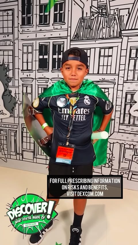 Instagram post by @diabeticsuperkid for Dexcom. Caption reads: [...] we can do anything. 💪💚 I wear my Dexcom G7....