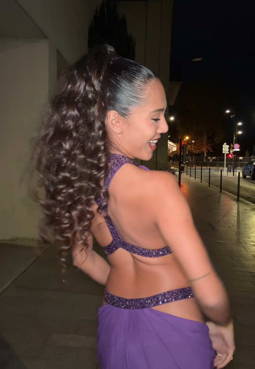 TikTok post by @mlee_sts for Jaded LDN. Caption reads: ma robe parfaite pour mon anniv 💜 @Jaded London....