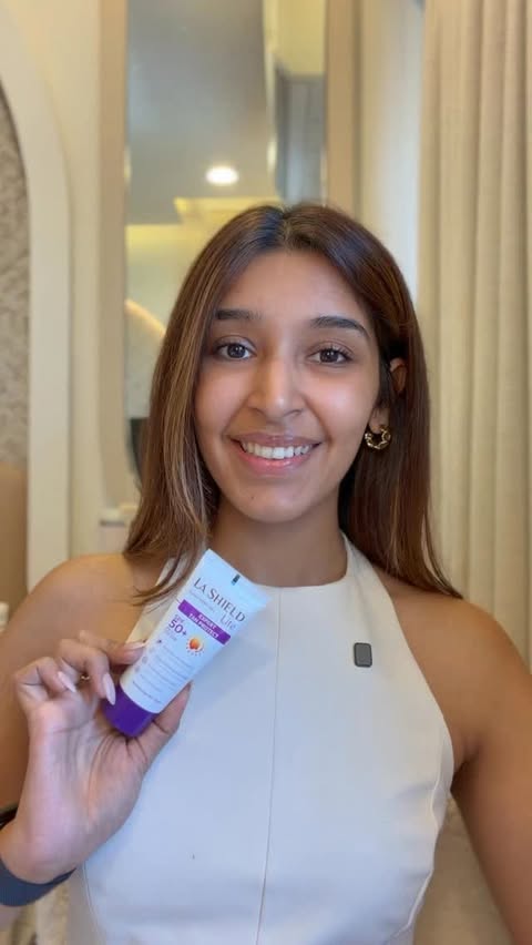 Instagram post by @honeysheth for La Shield. Caption reads: [...] and consistent. I’ve been using the La....