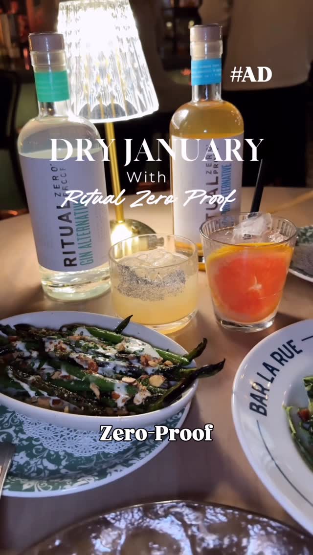 Instagram post by @hollydays_chicago for Ritual Zero Proof. Caption reads: [...] catching up with a friend over....