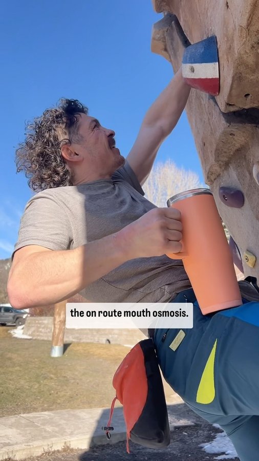 Instagram post by @cbeaumartino for CamelBak. Caption reads: [...] free and when I DMd this to @camelbak late....