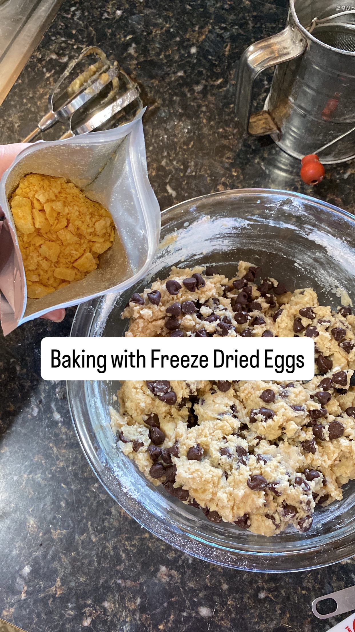 Instagram post by @ourcountryfarmhouse for Wallaby Goods. Caption reads: Would you believe these chocolate chip cookies....