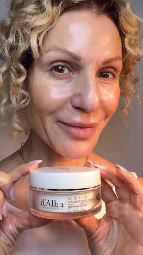 Instagram post by @lisatandthecity for dalbaglobal. Caption reads: At 58, my skin doesn’t need more products,  it....