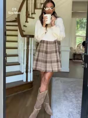 TikTok post by @jillianshae_ for Asvivid. Caption reads: [...] too 🦃🤎 I’m 5’8 wearing a medium.....