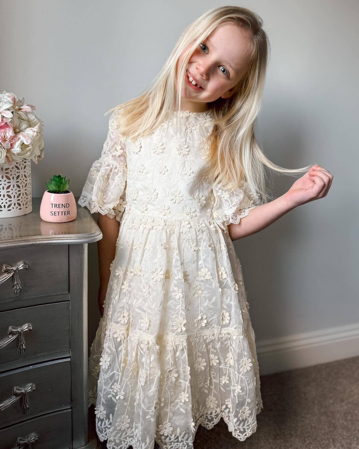 Instagram post by @zoelouisenoble for Mumsnet. Caption reads: Trend setting this Easter in Polly’s favourite....