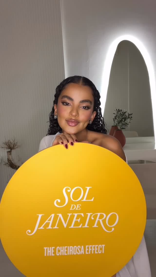 Instagram post by @ajwaaljoudi for Sol de Janeiro. Caption reads: 7 scents 7 vibes💛
Spray joy 7 days a week....