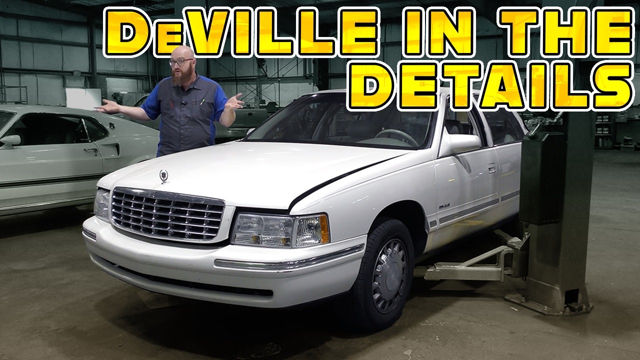 YouTube post by @CarWizard for BendPak. Caption reads: Cadillac Deville: Is It REALLY Worth Fixing The....